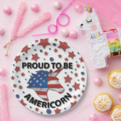 Niedlich 4. Juli rot, weiß und blau - amerikanisch Pappteller (Party)