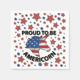 Niedlich 4. Juli rot, weiß und blau - amerikanisch Serviette