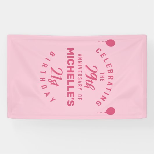 Niedlich 50. Geburtstag Personalisiert Banner (Horizontal)