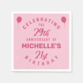 Niedlich 50. Geburtstag Personalisiert Serviette (Vorderseite)