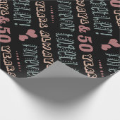 Niedlich 50. Hochzeitstag Geschenkpapier (Ecke)