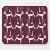 Niedlich 50 Paris Poodles Mousepad (Vorne)