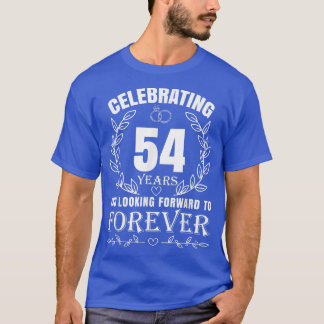Niedlich 54. Hochzeitstag für Paare Verheiratet T-Shirt