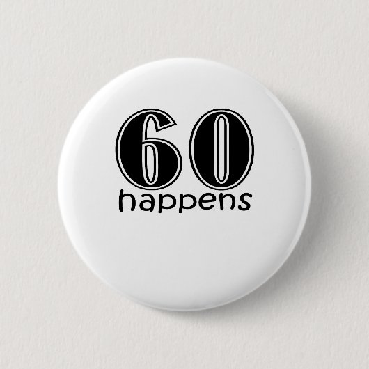 Niedlich, "60 geschieht " button (Vorderseite)