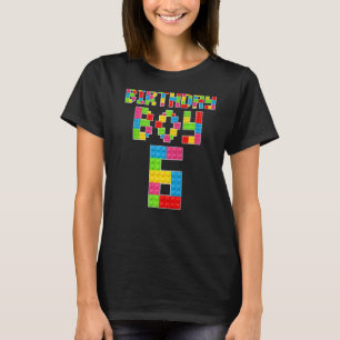 Niedlich 6. Geburtstag 6 Jahre alt Gebäude Boys T-Shirt