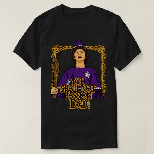 Niedlich 80er TV Wizard Tabletop Meme Parody T-Shirt (Design vorne)