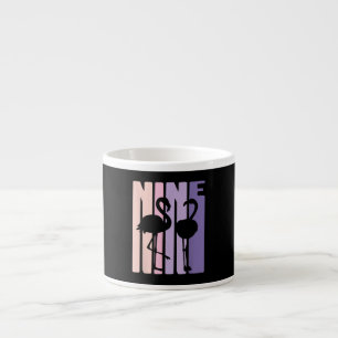 Niedlich 9. Geburtstagsgeschenk I Flamingo I 9 Jah Espressotasse