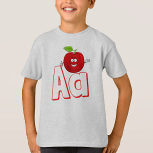 Niedlich A For Apple - Kids ABCD English Alphabet T-Shirt