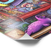 Niedlich ABC Animal Alphabet Fotodruck (Ecke)