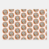 Niedlich aber Beängstigendes Hippy-Ghost Geschenkpapier Set (Vorderseite 3)