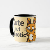 Niedlich, aber chaotisch - Funny & Adorotic Design Tasse (Vorderseite Links)
