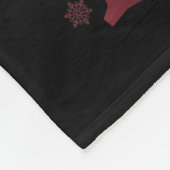 Niedlich aber Feral Funny Raccoon Weihnachtsmatte Fleecedecke (Ecke)