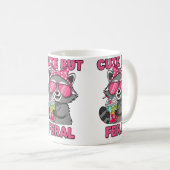 Niedlich aber Feral Kaffeetasse (VorderseiteRechts)