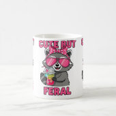 Niedlich aber Feral Kaffeetasse (Mittel)