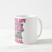 Niedlich aber Feral Kaffeetasse (VorderseiteRechts)