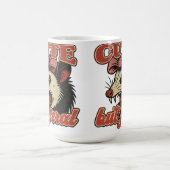 Niedlich aber Feral Possum: Vintager sarkastischer Kaffeetasse (Mittel)
