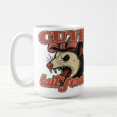 Niedlich aber Feral Possum: Vintager sarkastischer Kaffeetasse (Links)