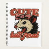 Niedlich aber Feral Possum: Vintager sarkastischer Planer (Vorderseite)