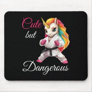 Niedlich, aber gefährlich Karate Unicorn Taekwondo Mousepad