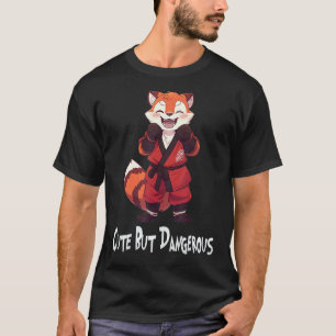 Niedlich Aber Gefährlich, Lustiges Rotpanda-Karate T-Shirt