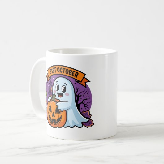 Niedlich, aber gruselig kaffeetasse (Vorderseite Links)