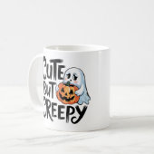 Niedlich, aber gruselig kaffeetasse (Vorderseite Links)