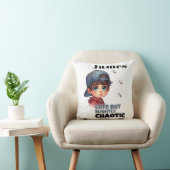 Niedlich, aber leicht chaotischer Junge Kissen (Stuhl )