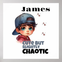 Niedlich, aber leicht chaotischer Junge