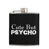 Niedlich aber psychisch flachmann (Vorderseite)
