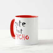 niedlich aber psychisch tasse (Vorderseite Links)