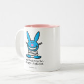 Niedlich aber psychisch zweifarbige tasse (Vorderseite Links)