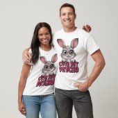 Niedlich Aber Psycho - Funny Crazy Bunny T-Shirt (Unisex)