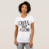 NIEDLICH, ABER PSYCHO, Funny Ladys T - Shirt (Vorne ganz)