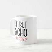 Niedlich aber Psycho Kaffeetasse (Vorderseite Links)