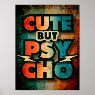 Niedlich Aber Psycho Poster