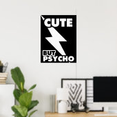 Niedlich aber Psycho Poster (Heimbüro)