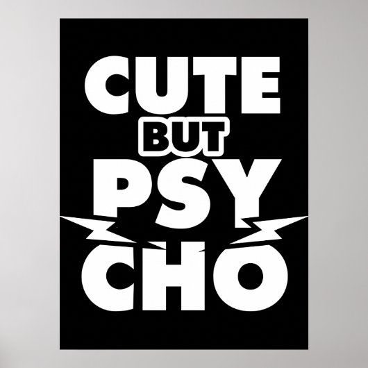 Niedlich aber Psycho Poster (Vorne)