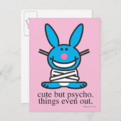 Niedlich, aber Psycho Postkarte (Vorne/Hinten)