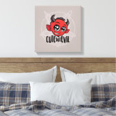 Niedlich aber schlecht leinwanddruck (Insitu (Schlafzimmer))