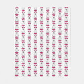 Niedlich, aber Spooky Halloween Ghost Holing a Pum Fleecedecke (Vorderseite)