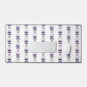 Niedlich, aber Spooky Halloween Ghost Holing a Pum Schreibtischunterlage (Tastatur & Maus)