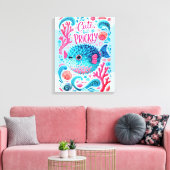 Niedlich aber Stachelig Leinwanddruck (Insitu (Wohnzimmer))