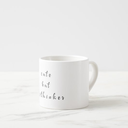 niedlich, aber überdacht espressotasse (Vorderseite Rechts)