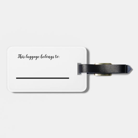 Niedlich, aber wild gepäckanhänger (Rückseite horizontal)