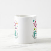 Niedlich aber wild Lustiger frecher Becher Kaffeetasse (Mittel)