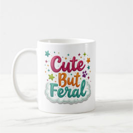 Niedlich aber wild Lustiger frecher Becher Kaffeetasse