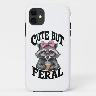Niedlich aber Wild Racoon mit Sonnenbrille Racoon Case-Mate iPhone Hülle