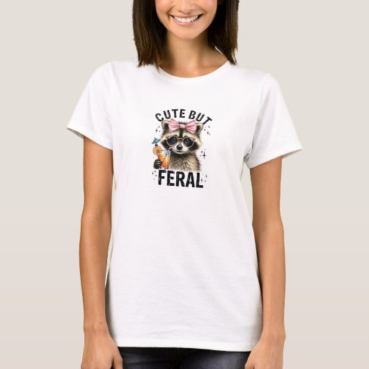 Niedlich, aber wild T-Shirt (Vorderseite)