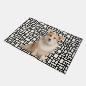 Niedlich Abstrakt Corgi Fußmatte (Schrägansicht)