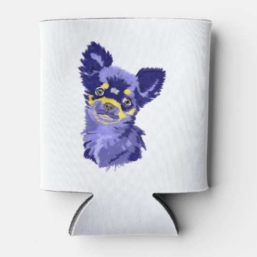 Niedlich Abstrakter Chihuahua Cooler Dosenkühler (Vorderseite)